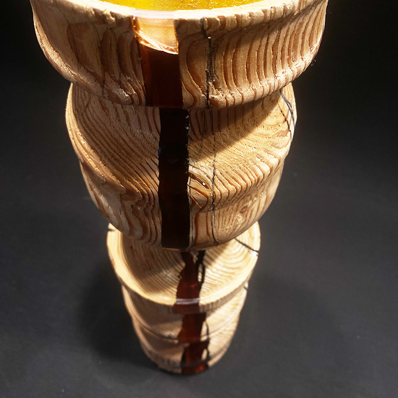 Kerzenständer mit Epoxydharz