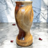 Blumenvase aus Eibenholz